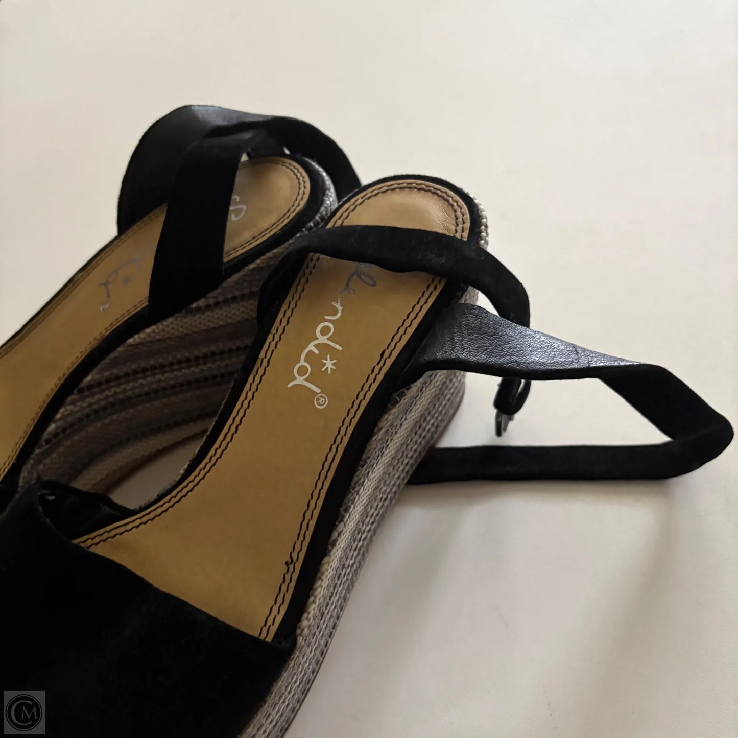 Shoes Heels Wedge By Splendid In Black, Size: 8