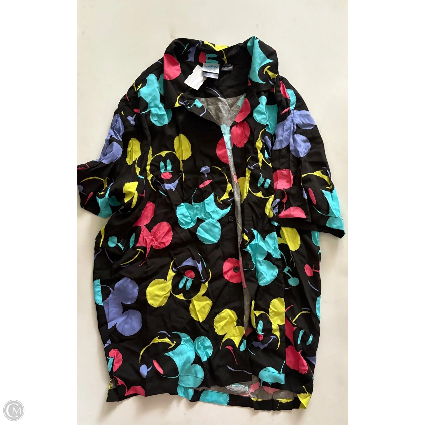 Top Short Sleeve By Disney In Black, Size: Xl