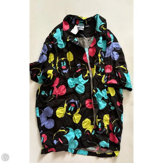 Top Short Sleeve By Disney In Black, Size: Xl