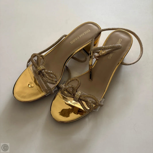 Shoes Heels Kitten By Dream Pairs In Gold, Size: 10