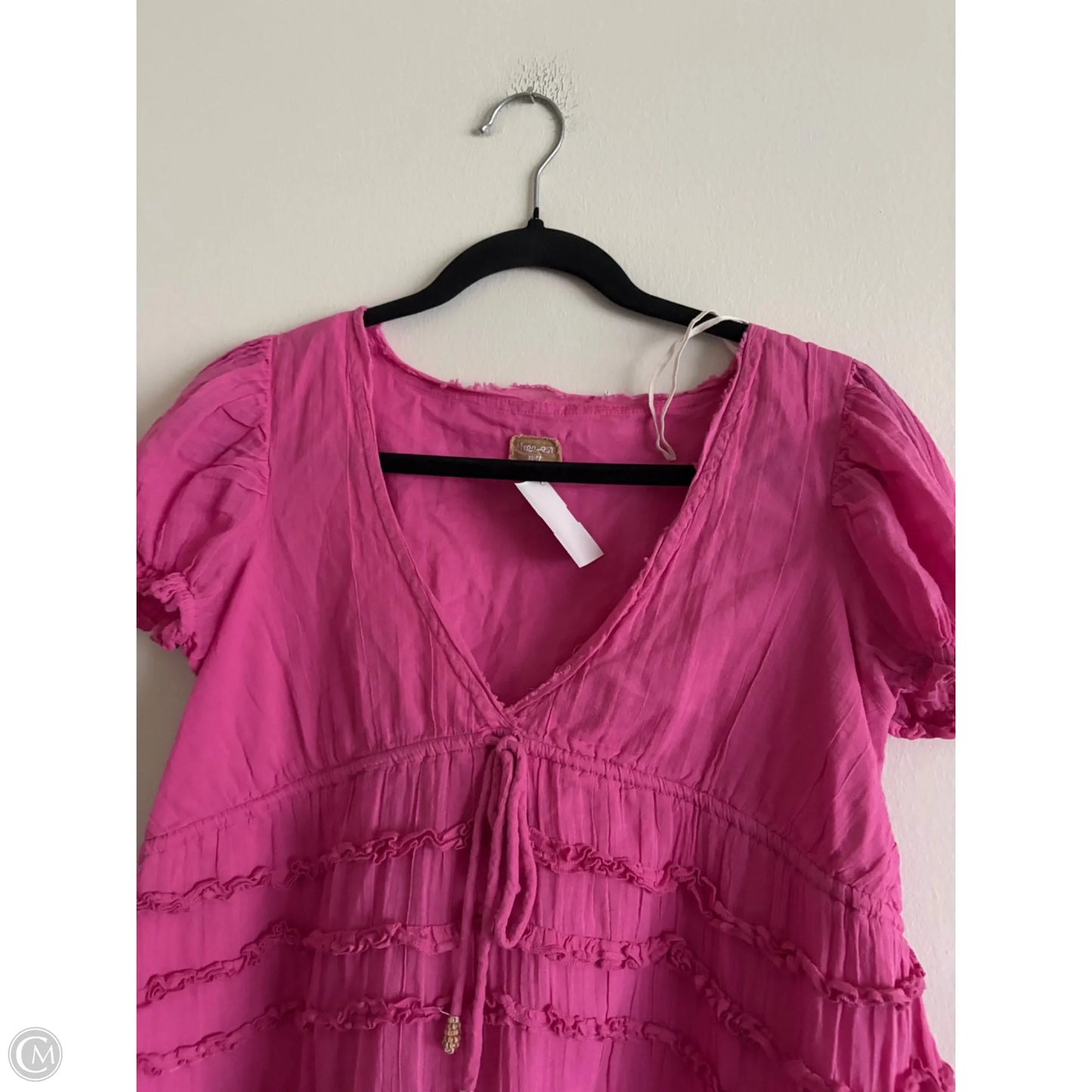 Top Short Sleeve By Free People In Pink, Size: Xs