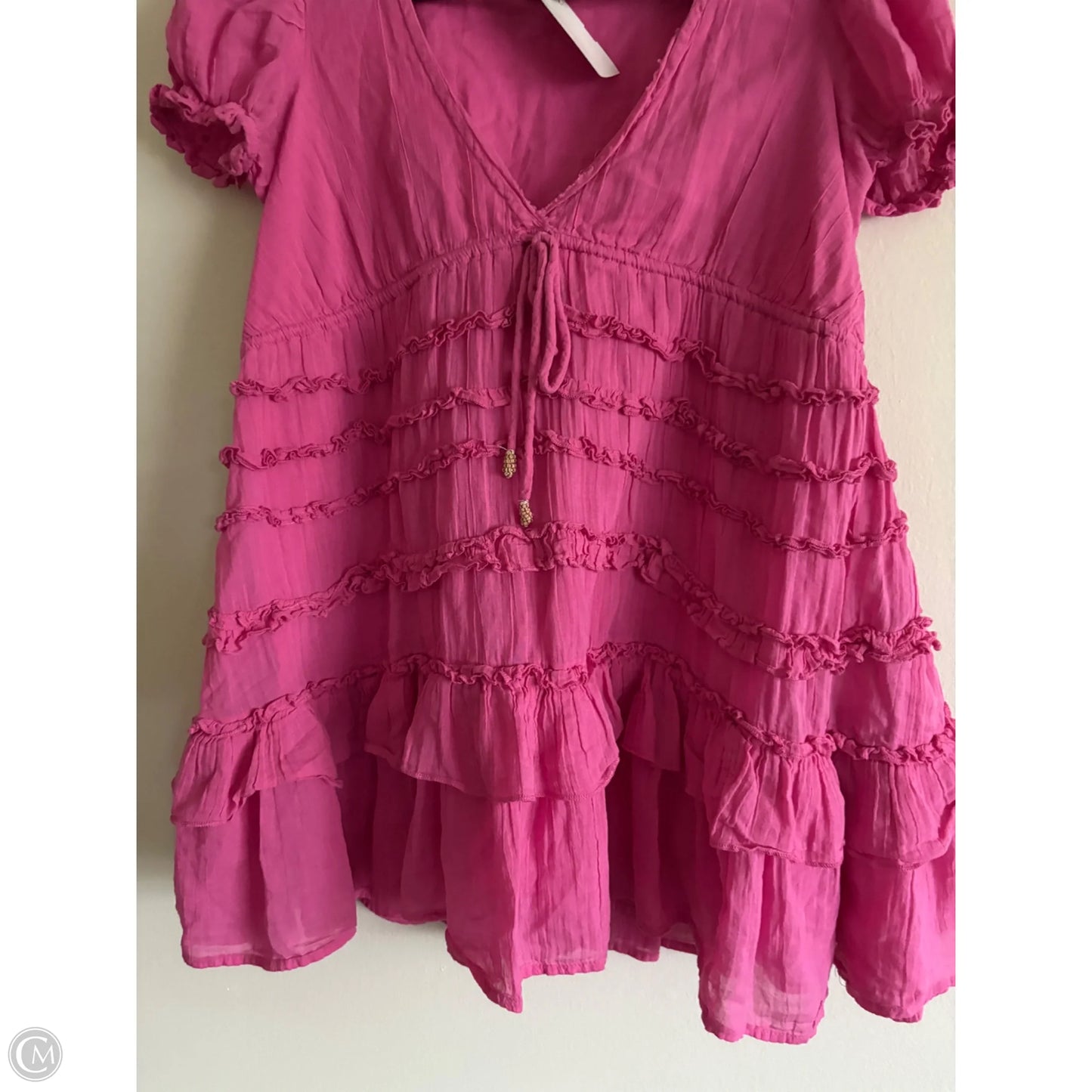 Top Short Sleeve By Free People In Pink, Size: Xs