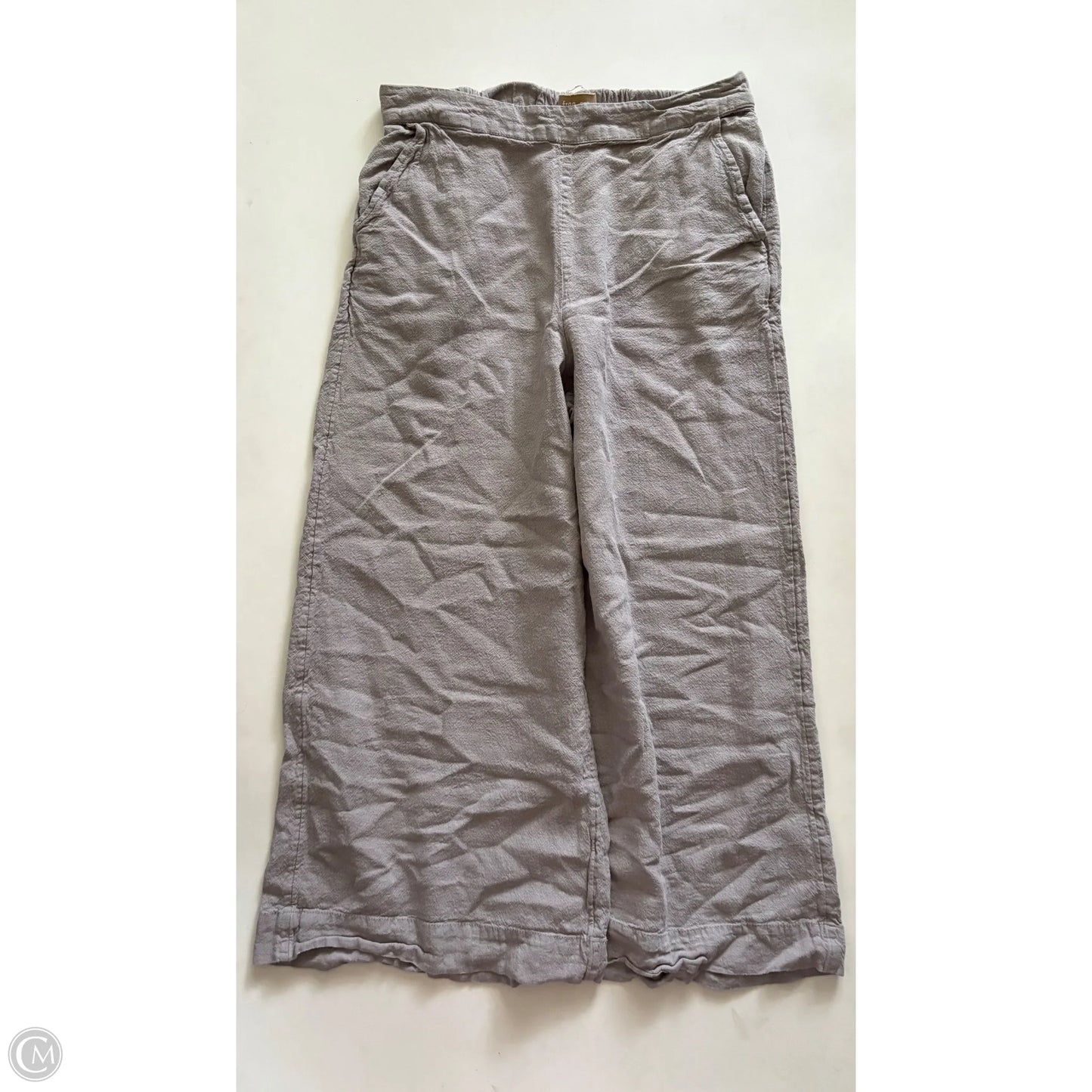 Pants Linen By Free People In Grey, Size: M