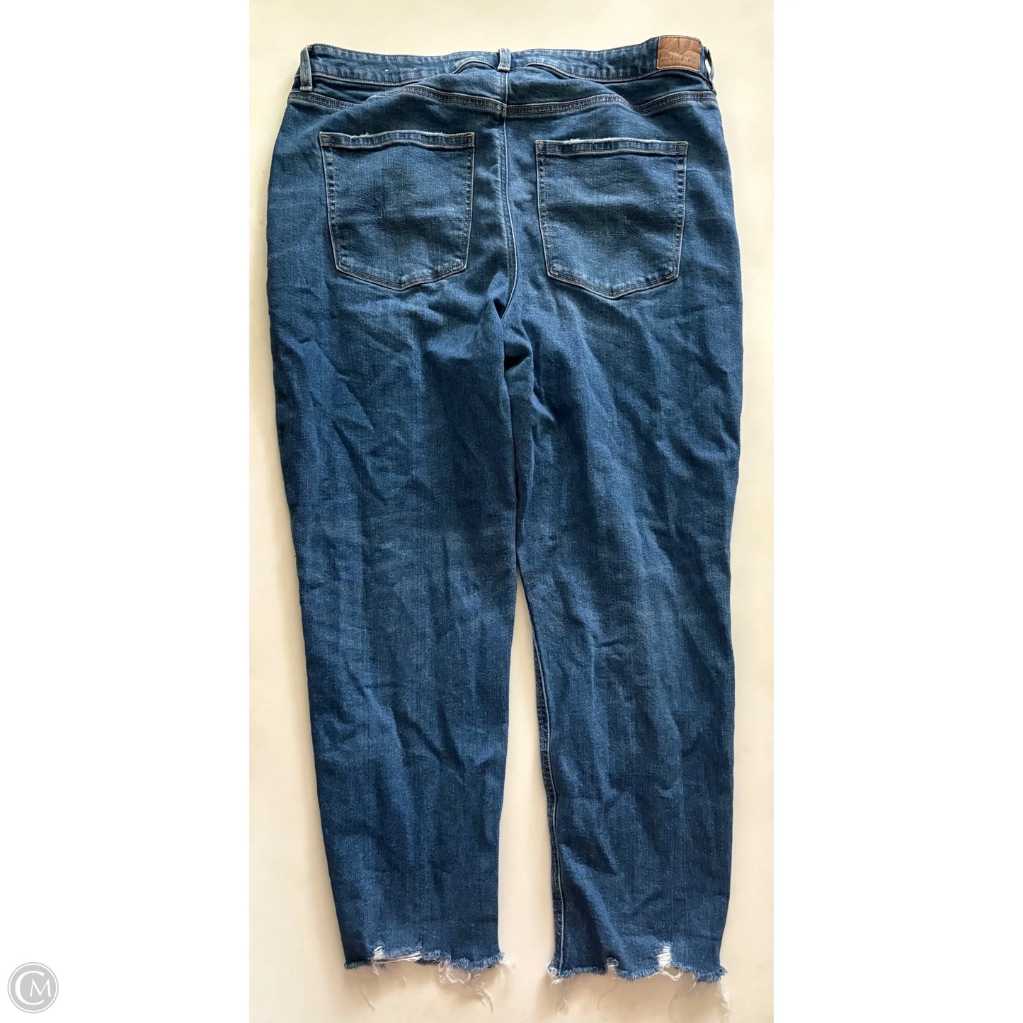 Jeans Straight By American Eagle In Blue, Size: 18