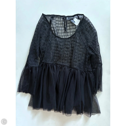 Top 3/4 Sleeve By Torrid In Black, Size: M