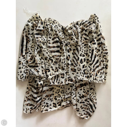 Top Short Sleeve By Cato In Animal Print, Size: 2x