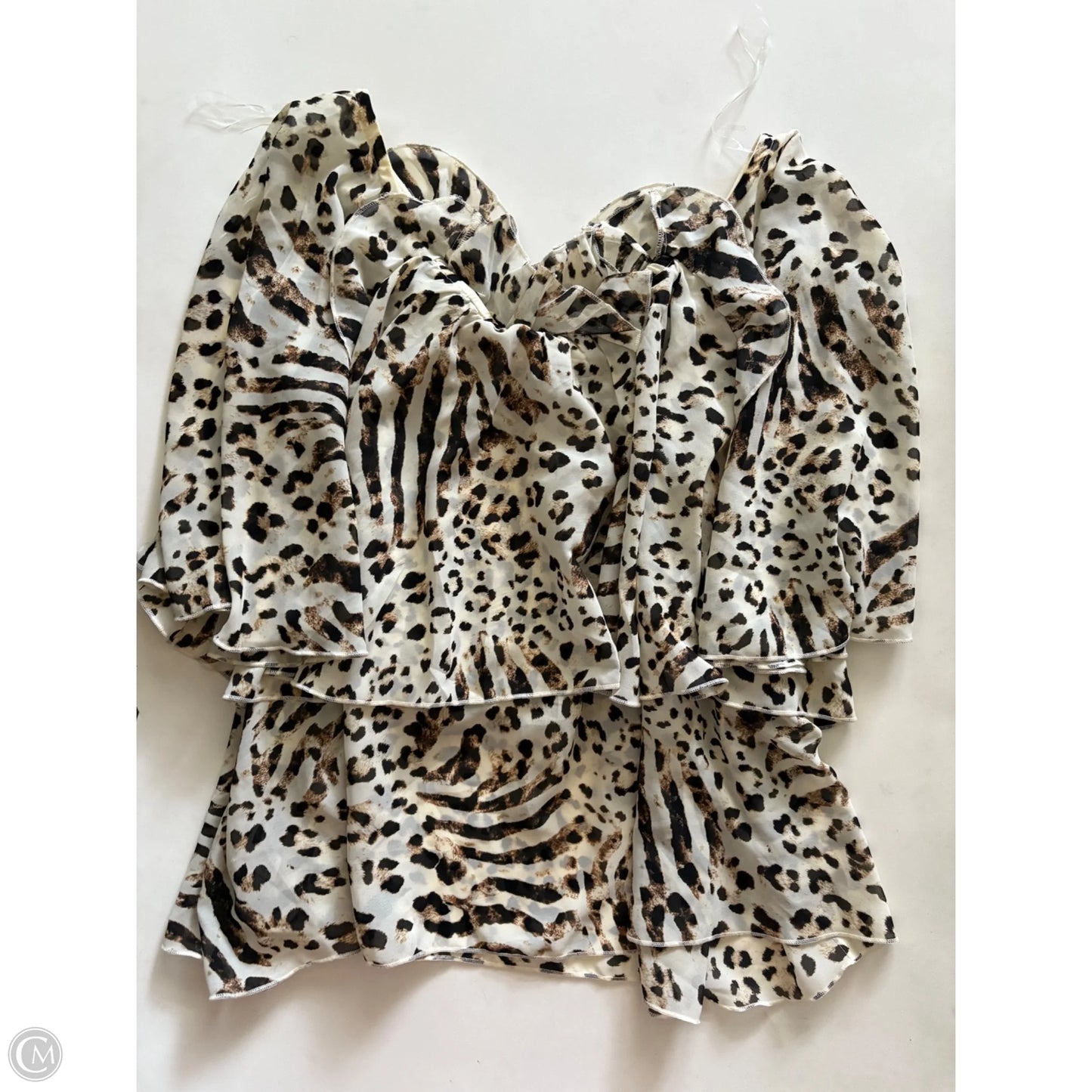 Top Short Sleeve By Cato In Animal Print, Size: 2x