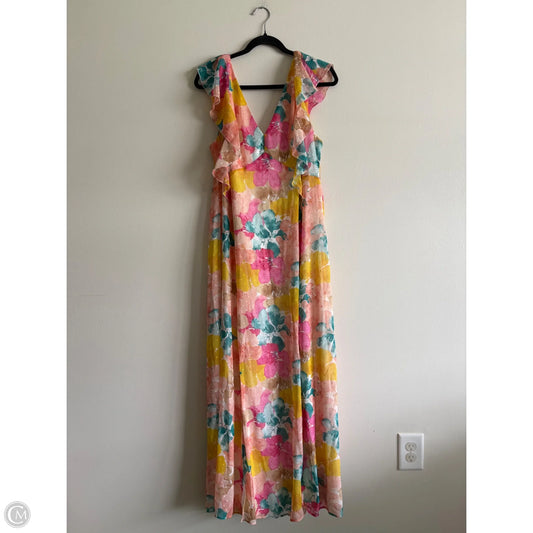 Dress Casual Maxi By Cato In Floral Print, Size: Xl