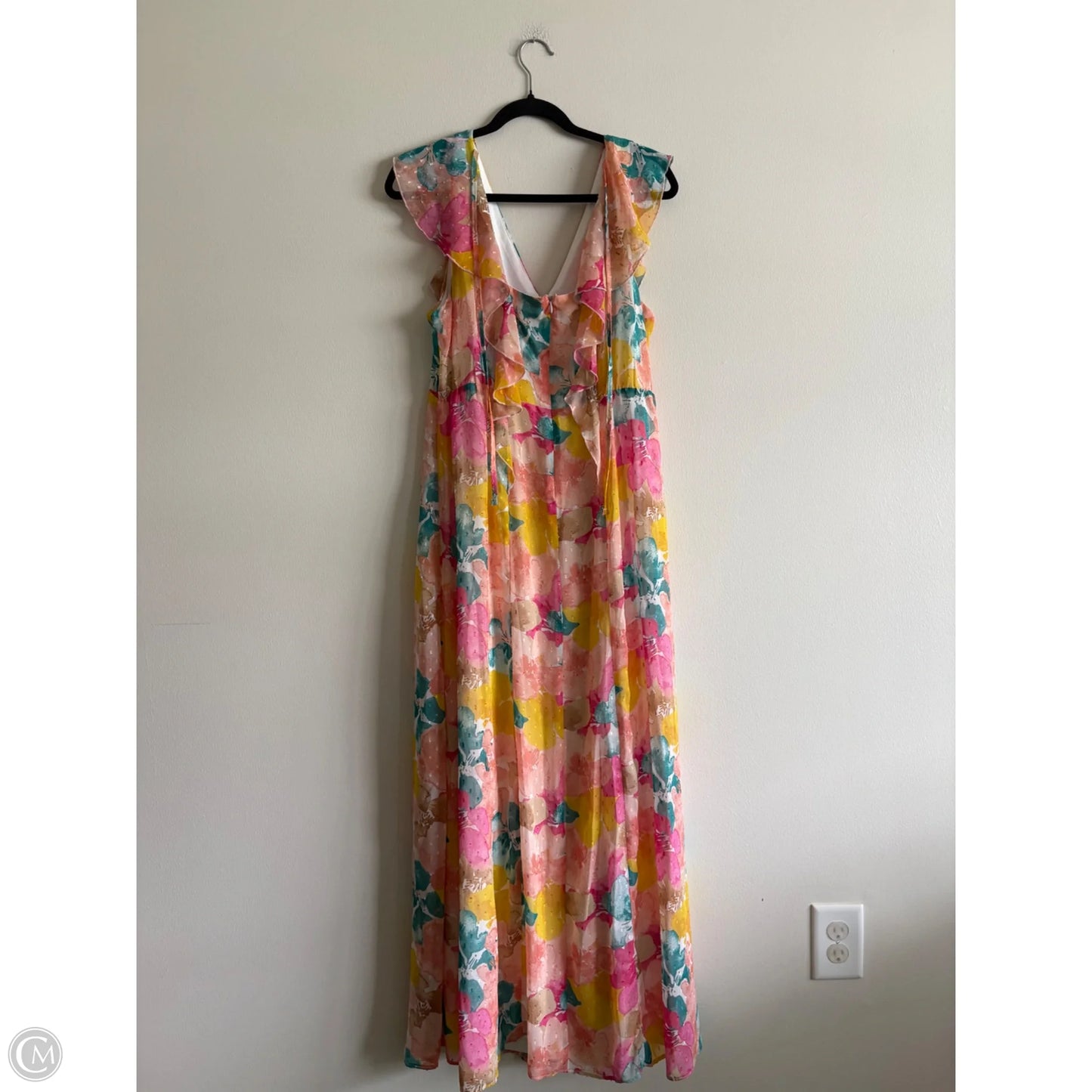 Dress Casual Maxi By Cato In Floral Print, Size: Xl