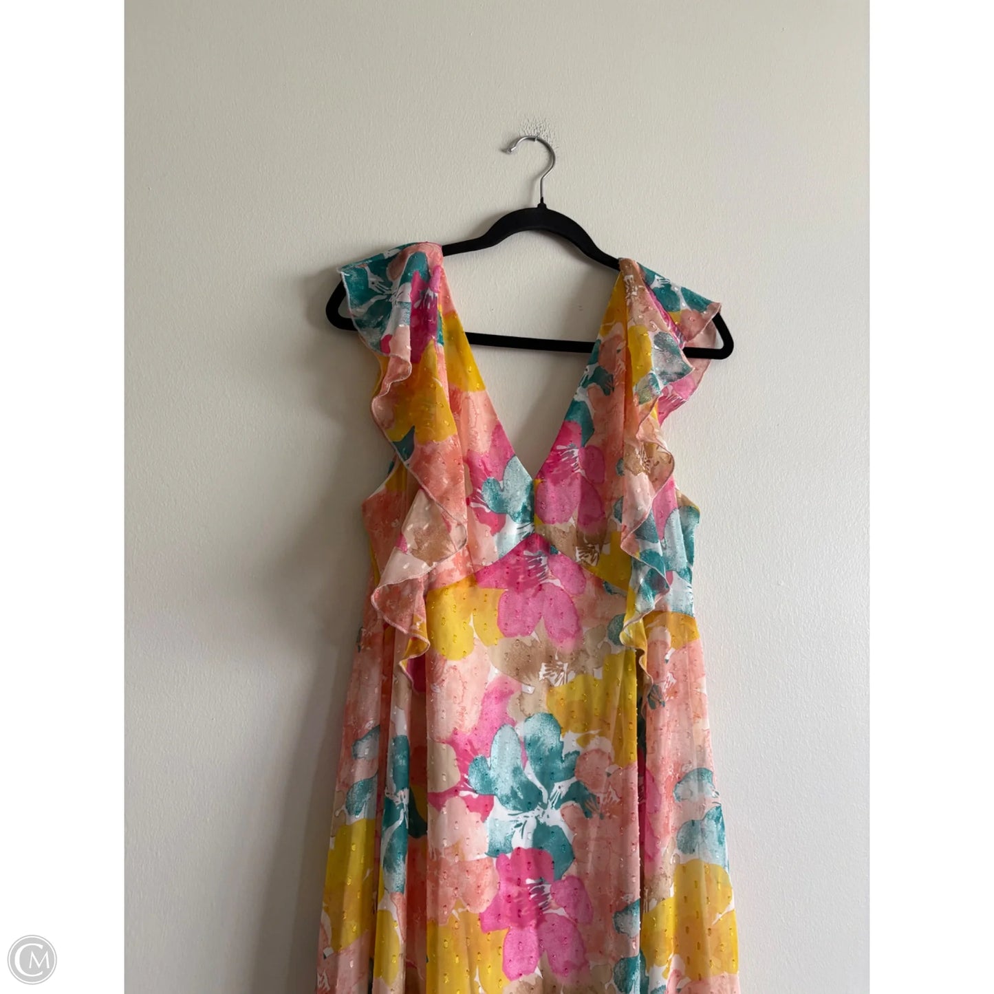 Dress Casual Maxi By Cato In Floral Print, Size: Xl