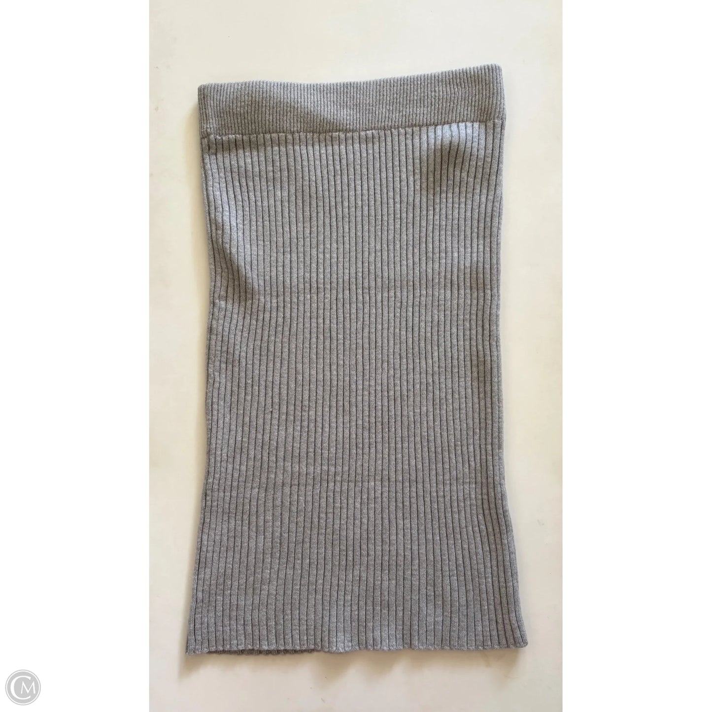 Skirt Midi By Time And Tru In Grey, Size: L