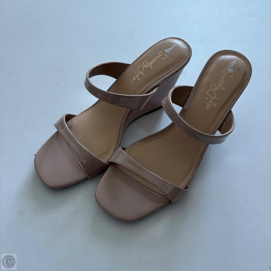 Shoes Heels Wedge By Sincerely Jules In Beige, Size: 8