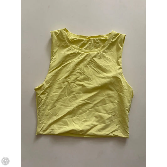 Athletic Tank Top By VITALITY BALANCE In Yellow, Size: L