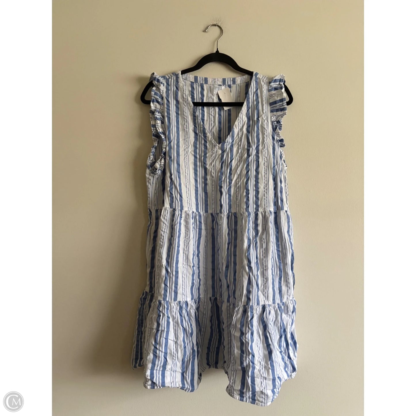 Dress Casual Short By Time And Tru In Striped Pattern, Size: L