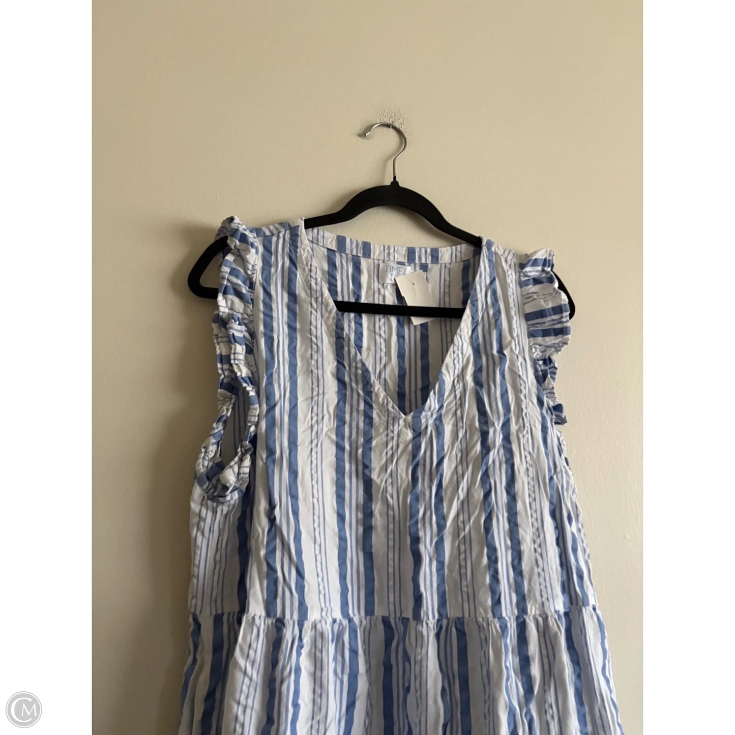 Dress Casual Short By Time And Tru In Striped Pattern, Size: L