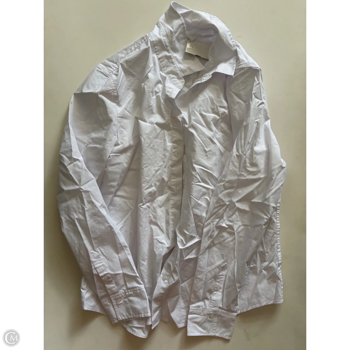 Top Long Sleeve By Time And Tru In White, Size: L