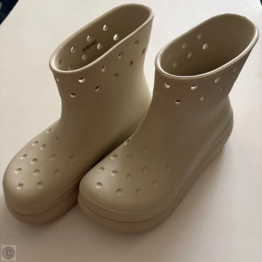 Boots Rain By Crocs In Beige, Size: 8