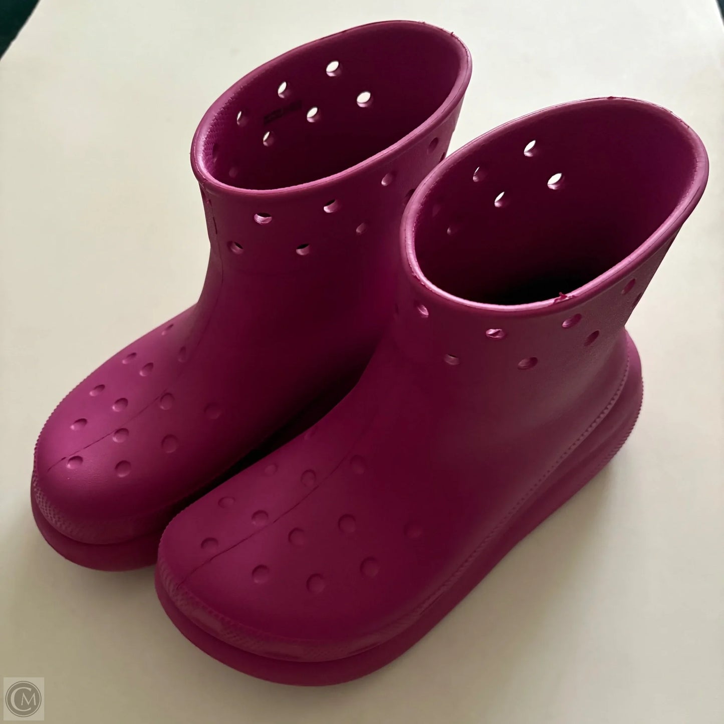 Boots Rain By Crocs In Purple, Size: 8
