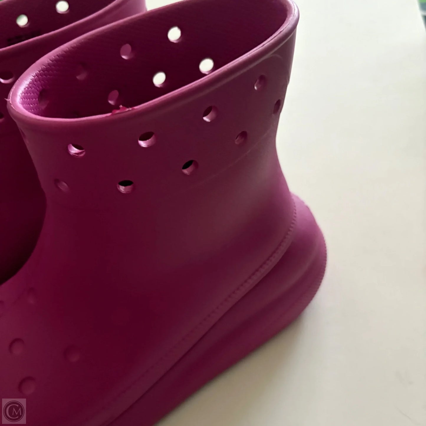 Boots Rain By Crocs In Purple, Size: 8