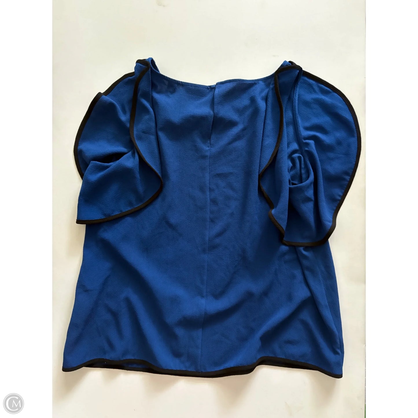 Top Short Sleeve By 7TH AVENUE In Blue, Size: L