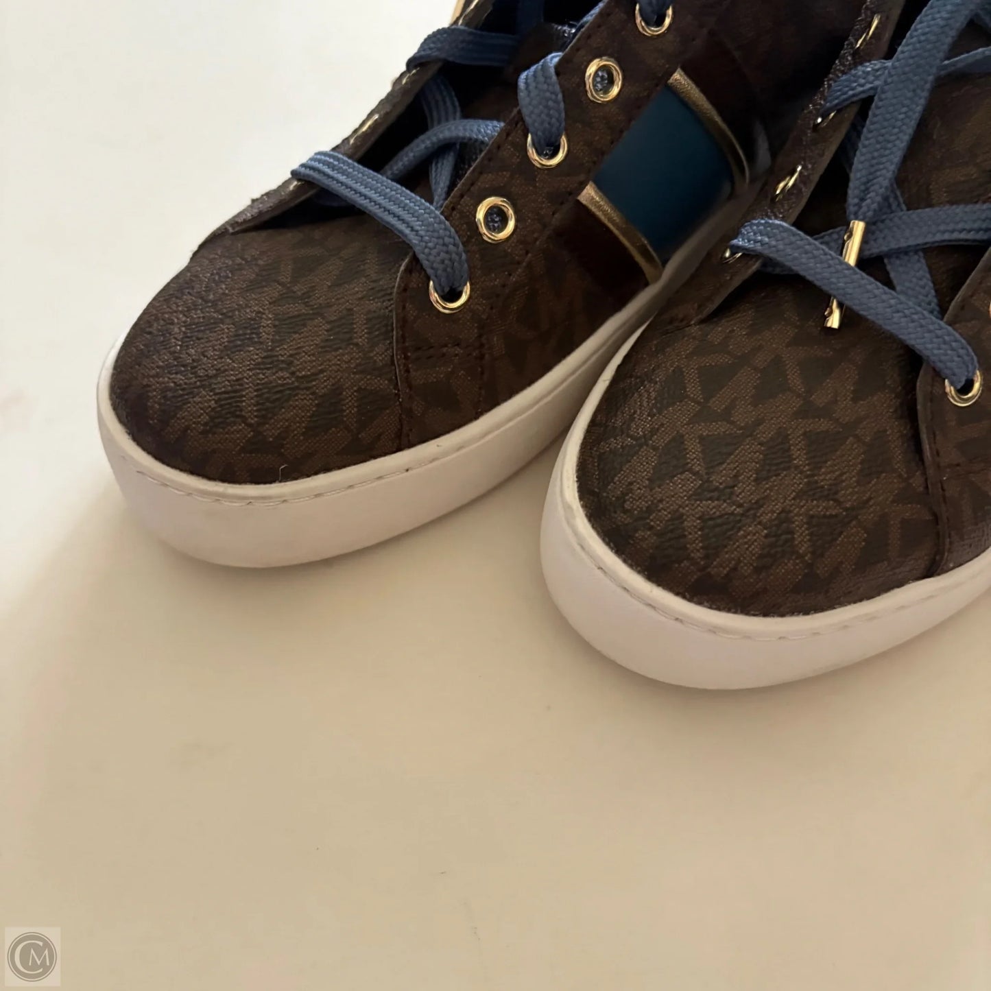 Shoes Designer By Michael Kors In Blue & Brown, Size: 8