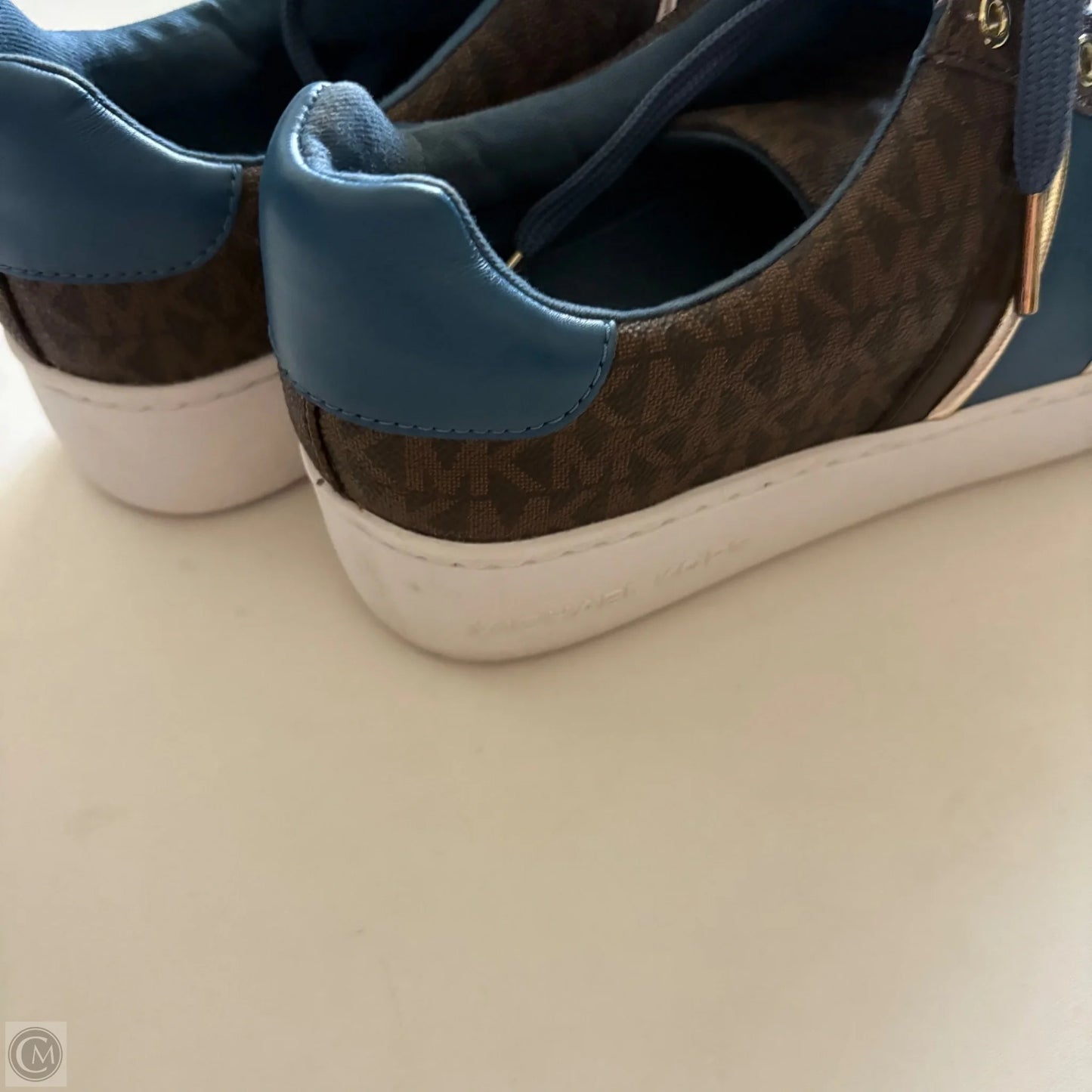 Shoes Designer By Michael Kors In Blue & Brown, Size: 8