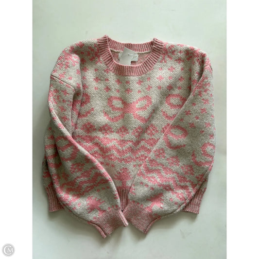 Sweater By Simply Southern In Pink, Size: S