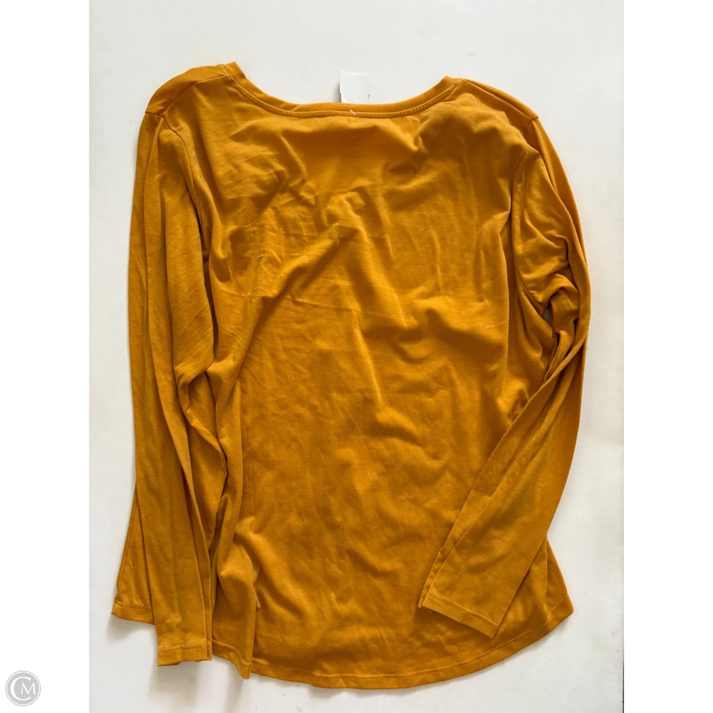 Top Long Sleeve By Jennifer Lauren In Yellow, Size: 2x