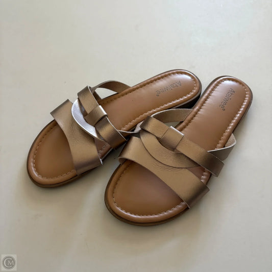 Sandals Flats By ATAIWEE In Rose Gold, Size: 9
