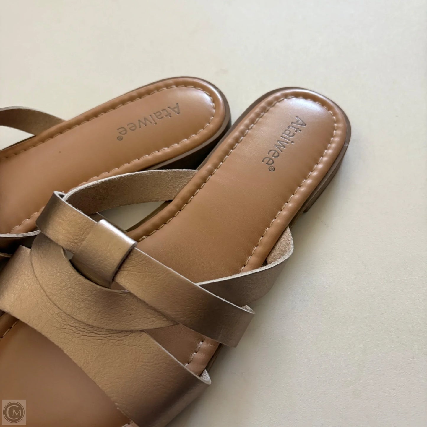 Sandals Flats By ATAIWEE In Rose Gold, Size: 9