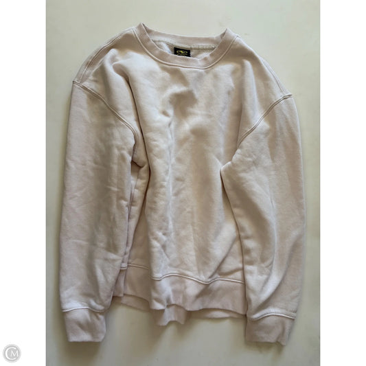 Sweatshirt Crewneck By Athletic Works In Cream, Size: M