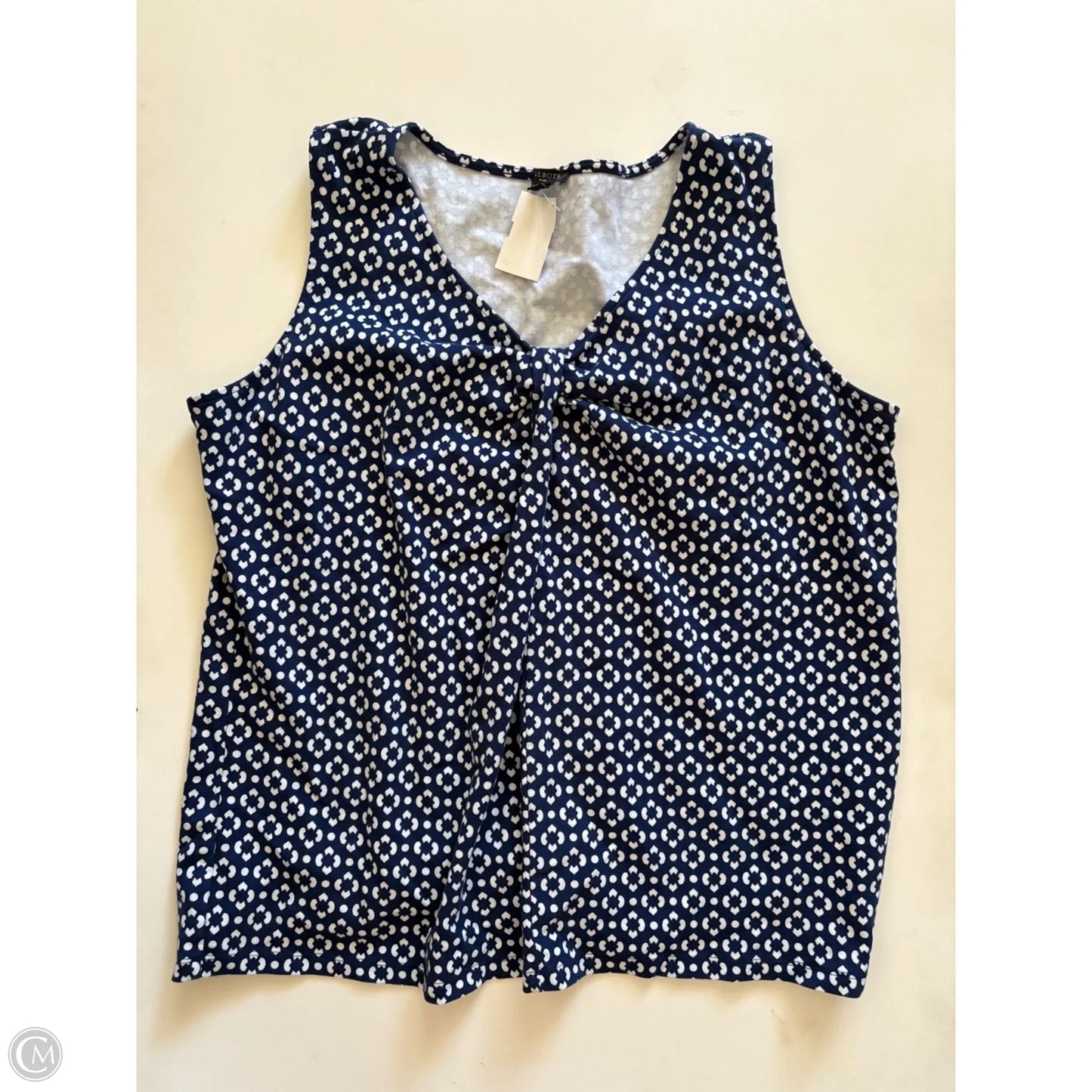 Top Sleeveless By Talbots In Blue, Size: 2x