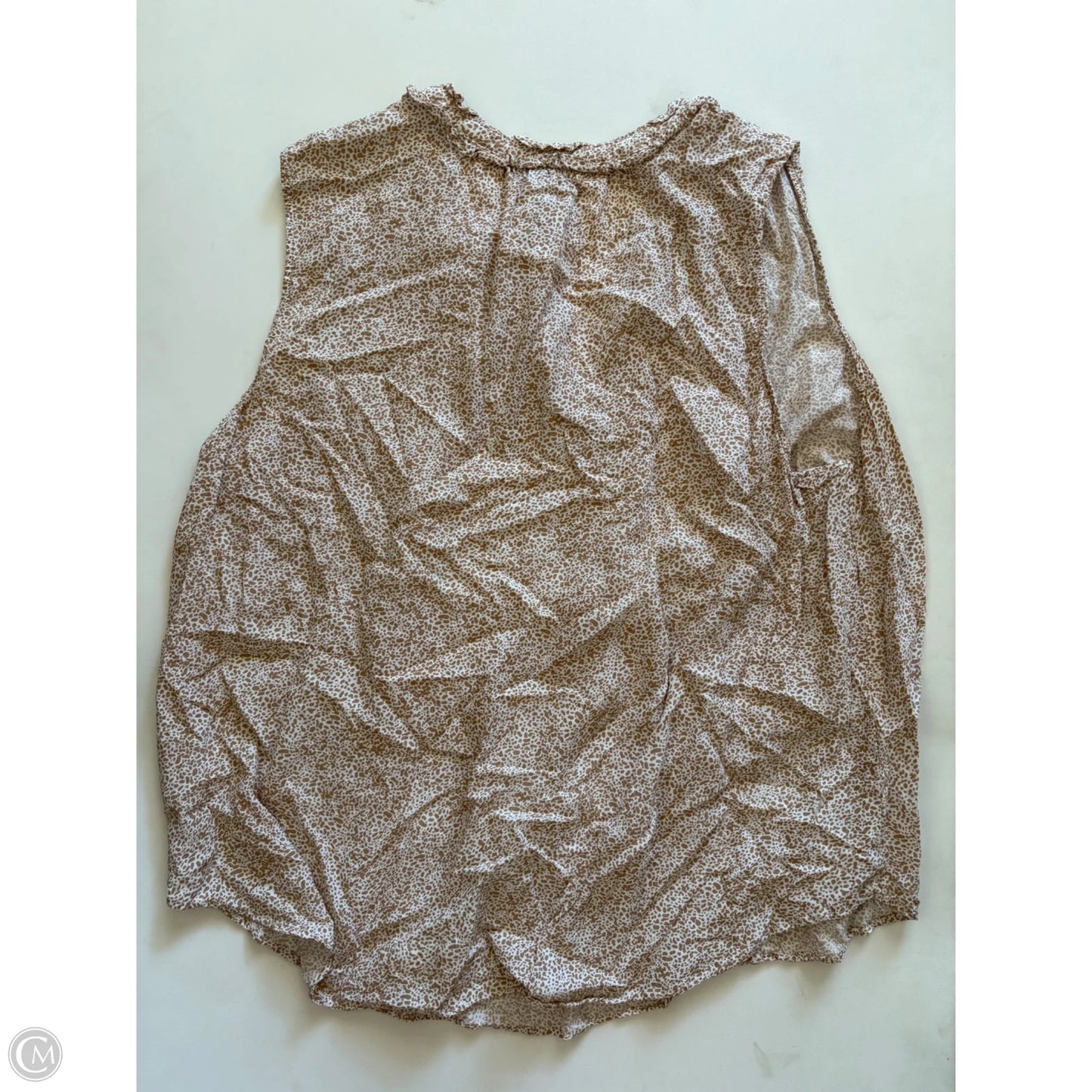 Top Sleeveless By Talbots In Tan, Size: 2x
