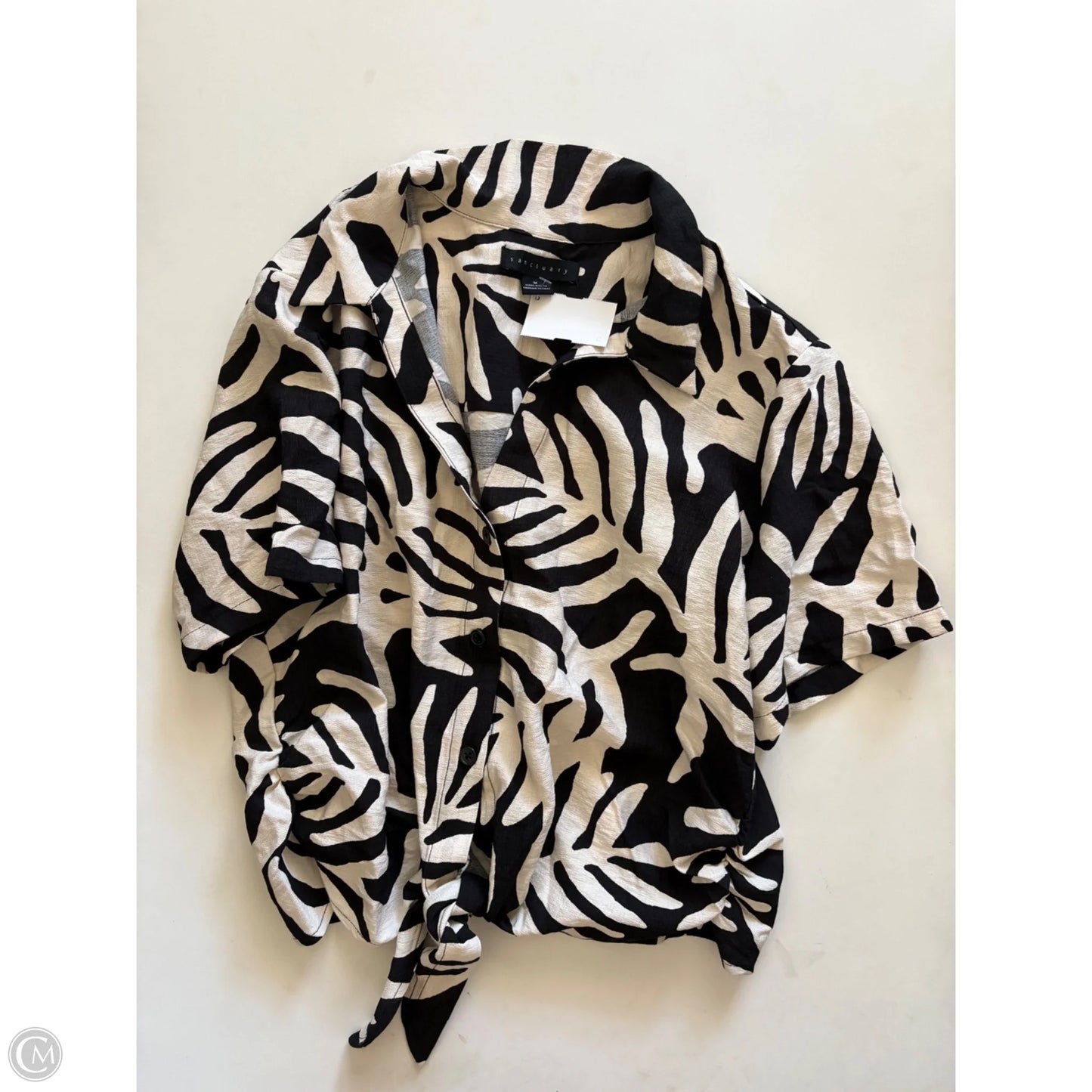 Top Short Sleeve By Sanctuary In Black, Size: M