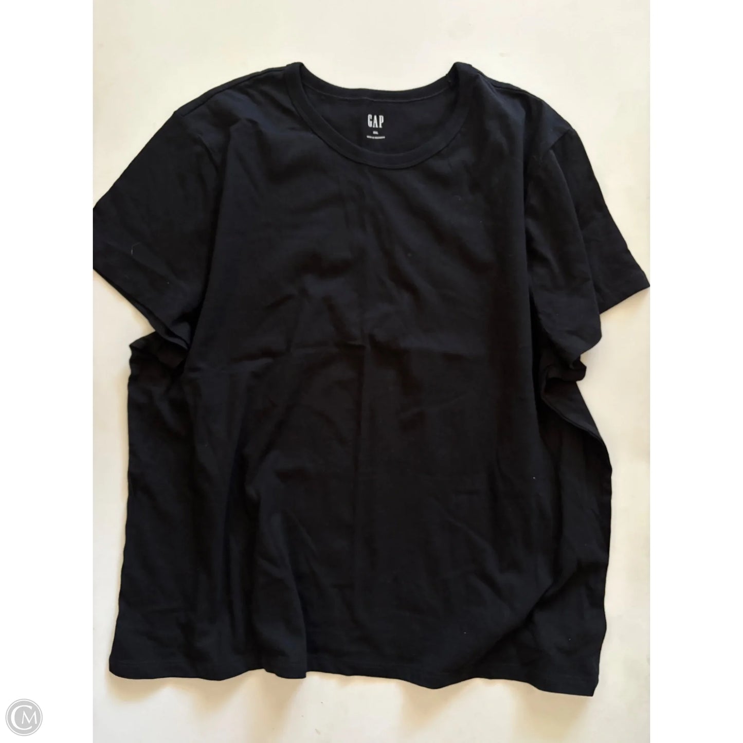 Top Short Sleeve By Gap In Black, Size: Xxl