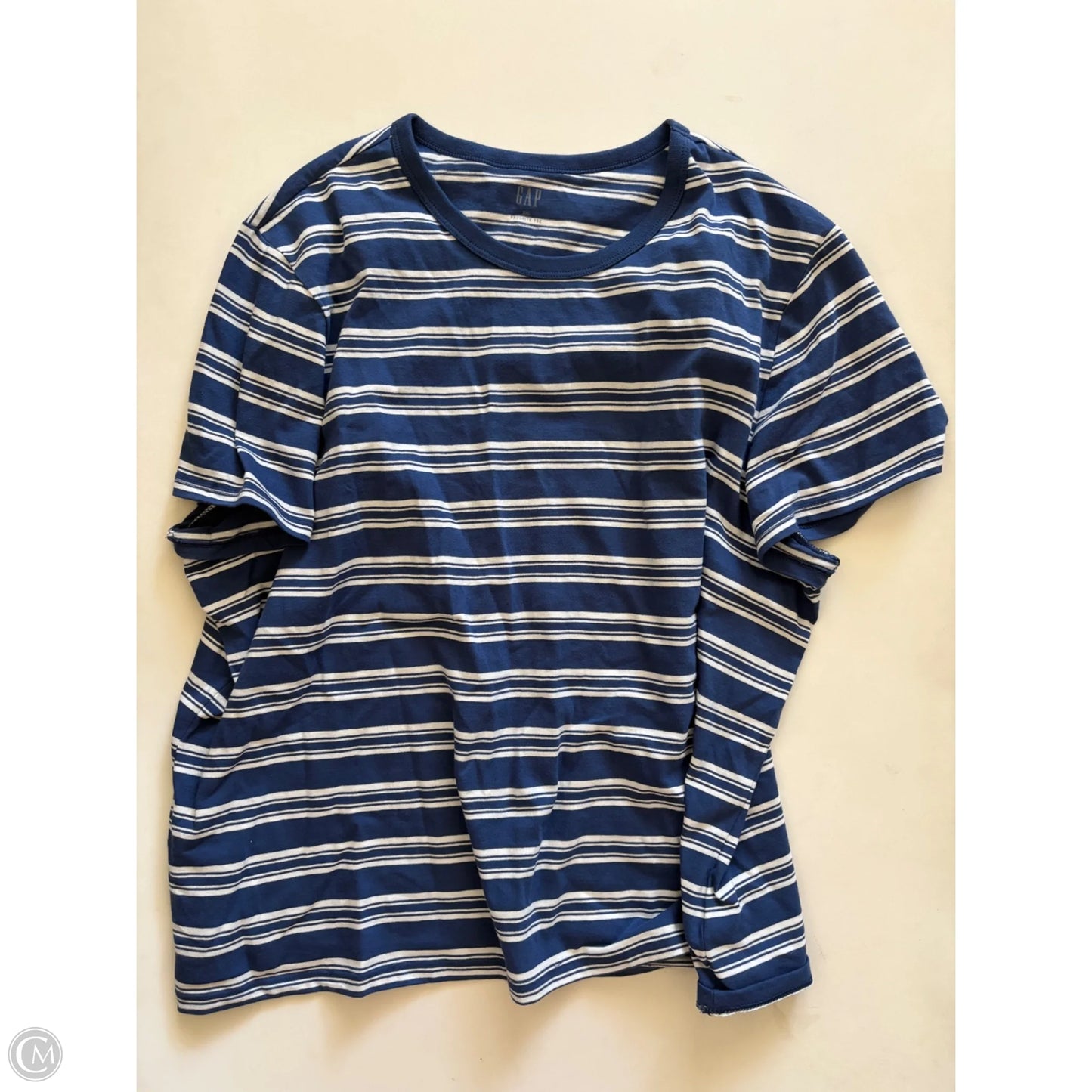 Top Short Sleeve By Gap In Blue, Size: Xxl