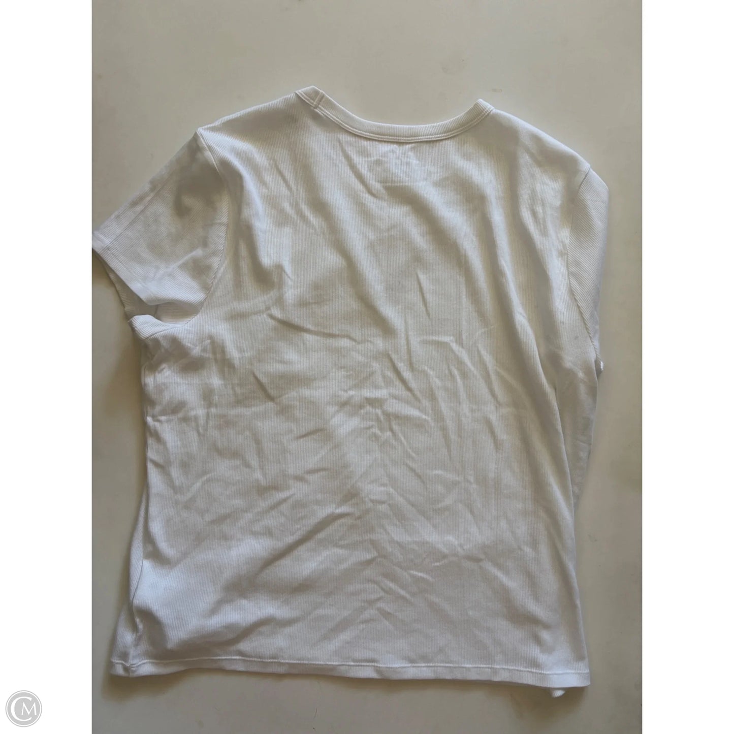 Top Short Sleeve By Gap In White, Size: Xxl