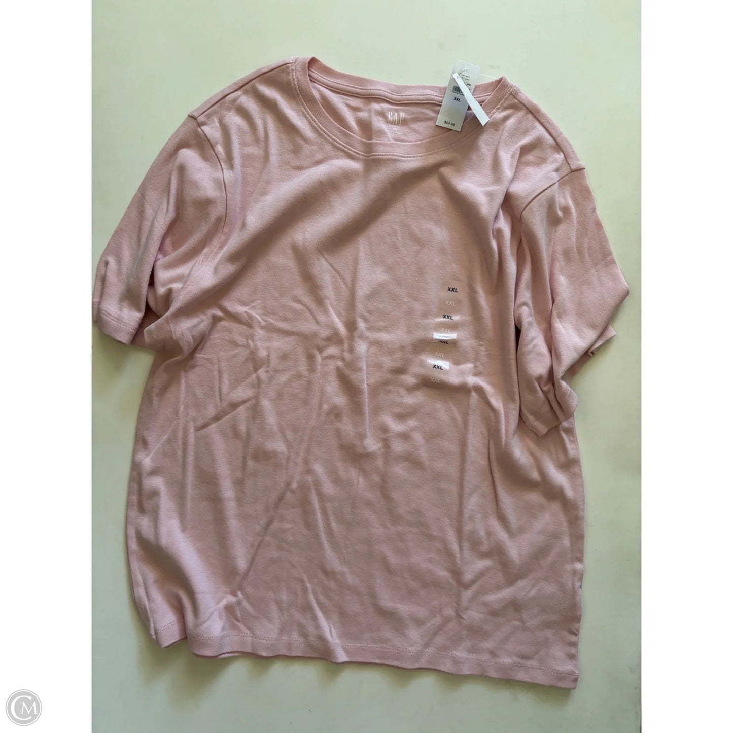Top Short Sleeve By Gap In Pink, Size: Xxl