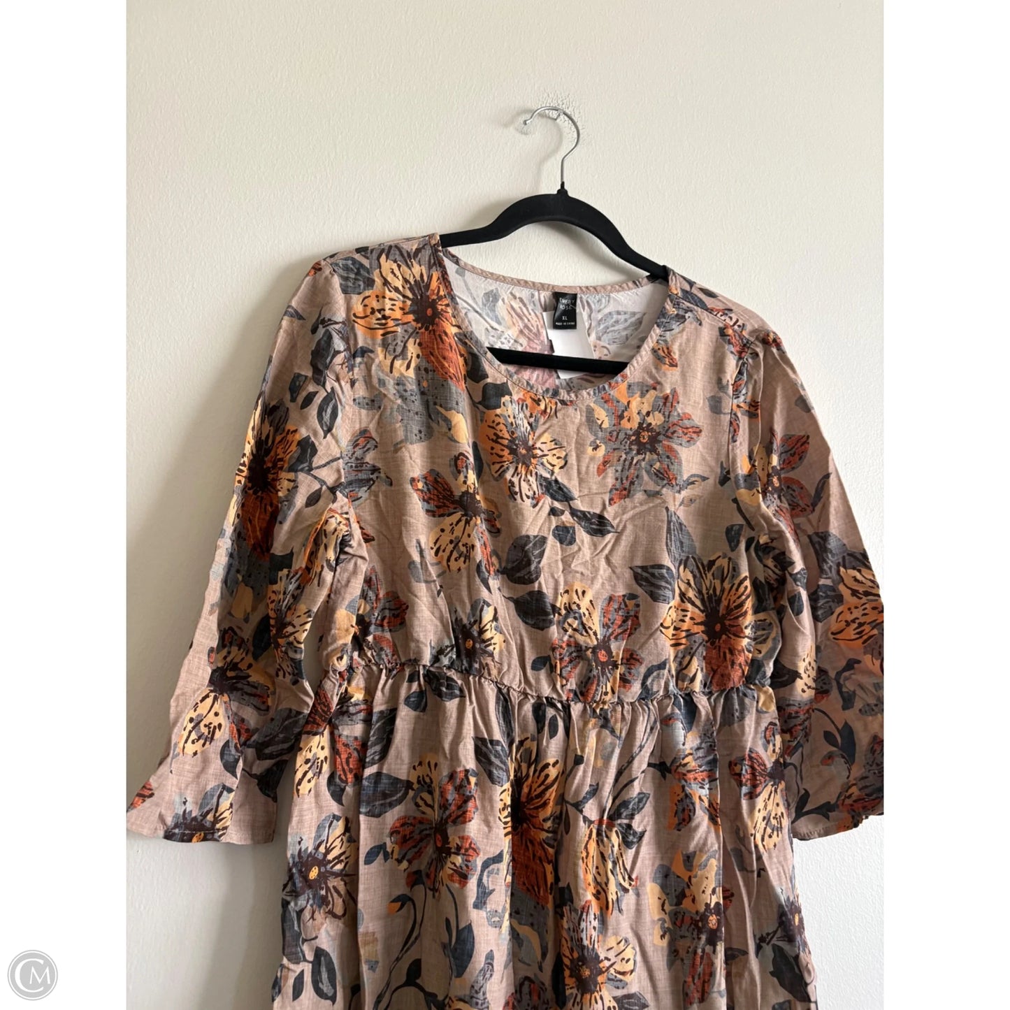 Dress Casual Short By Emery Rose In Floral Print, Size: Xl
