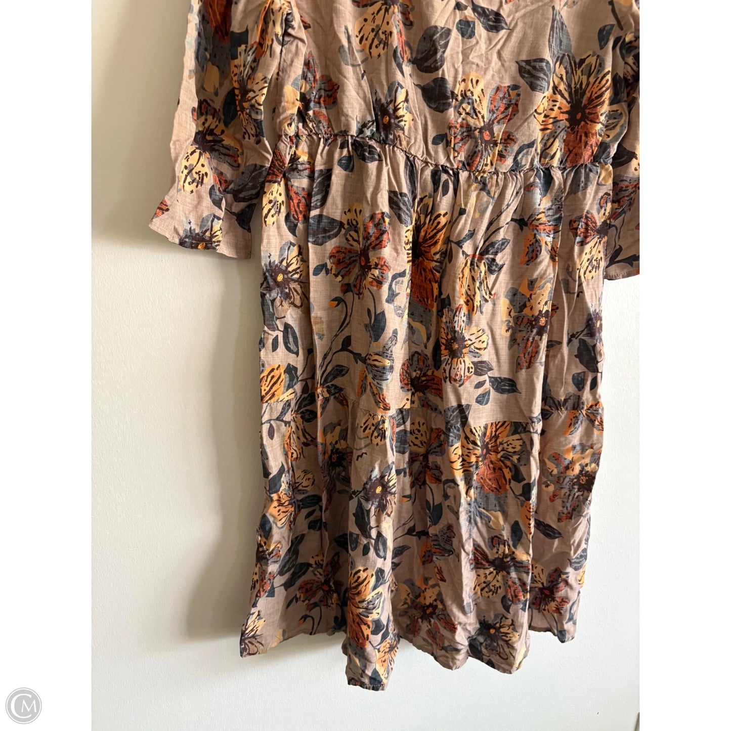 Dress Casual Short By Emery Rose In Floral Print, Size: Xl