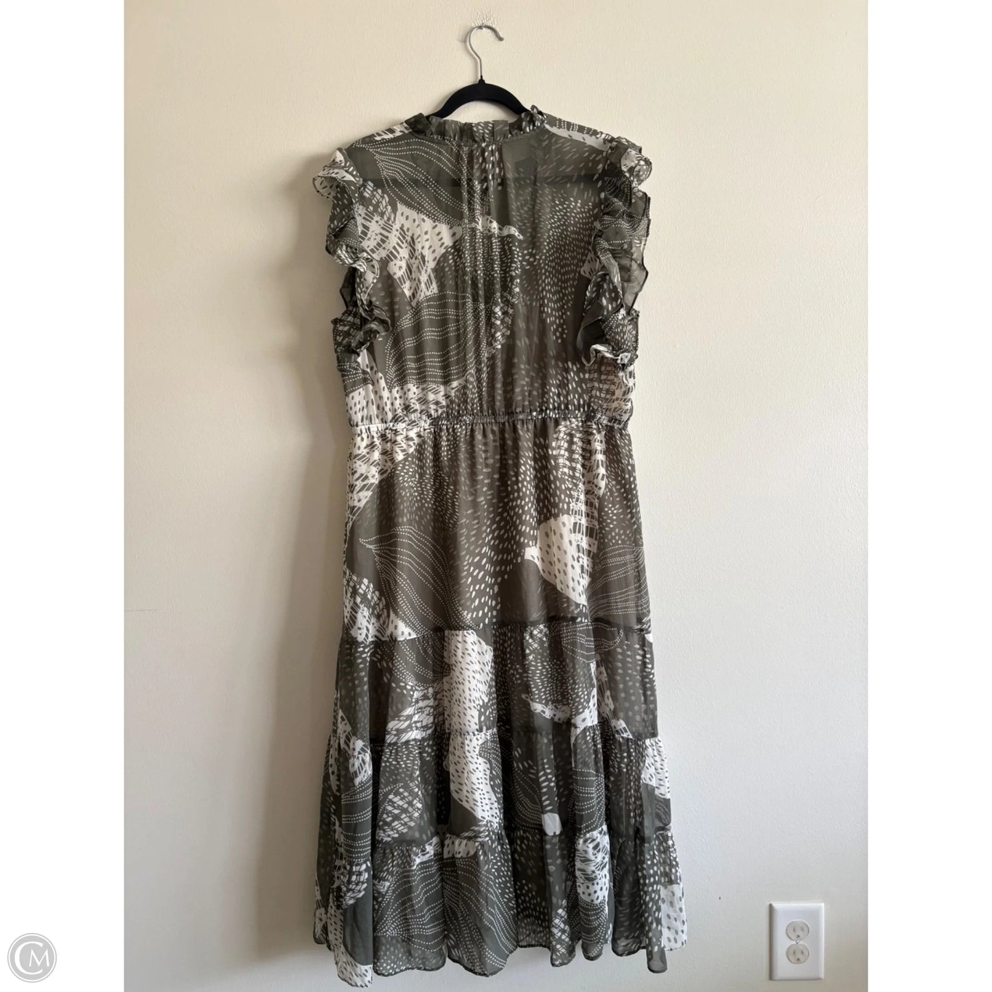 Dress Casual Midi By Philosophy In Green, Size: 1x