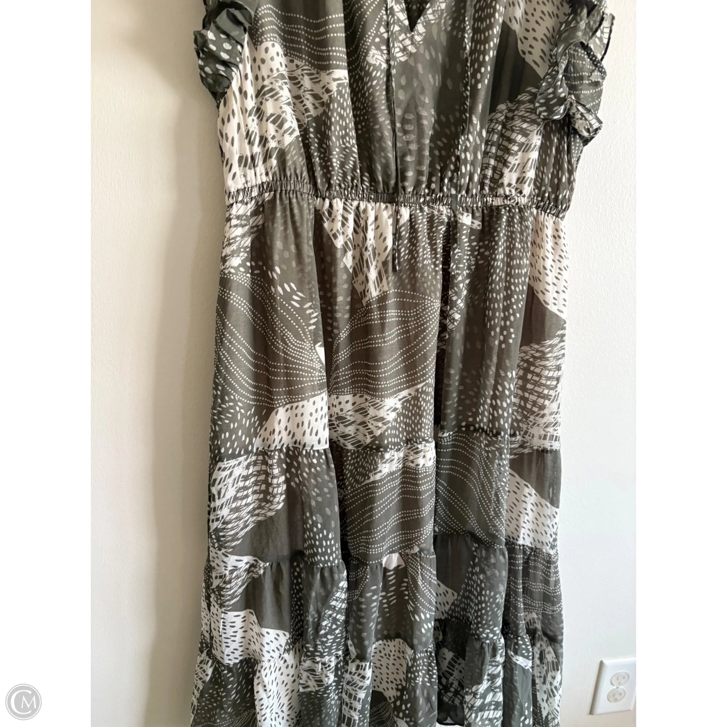Dress Casual Midi By Philosophy In Green, Size: 1x