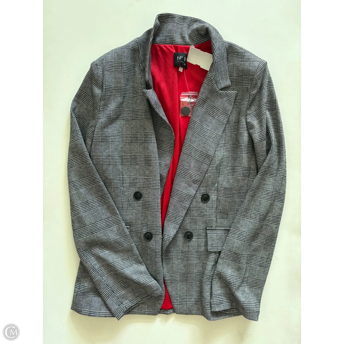 Blazer By no 11 In Plaid Pattern, Size: S
