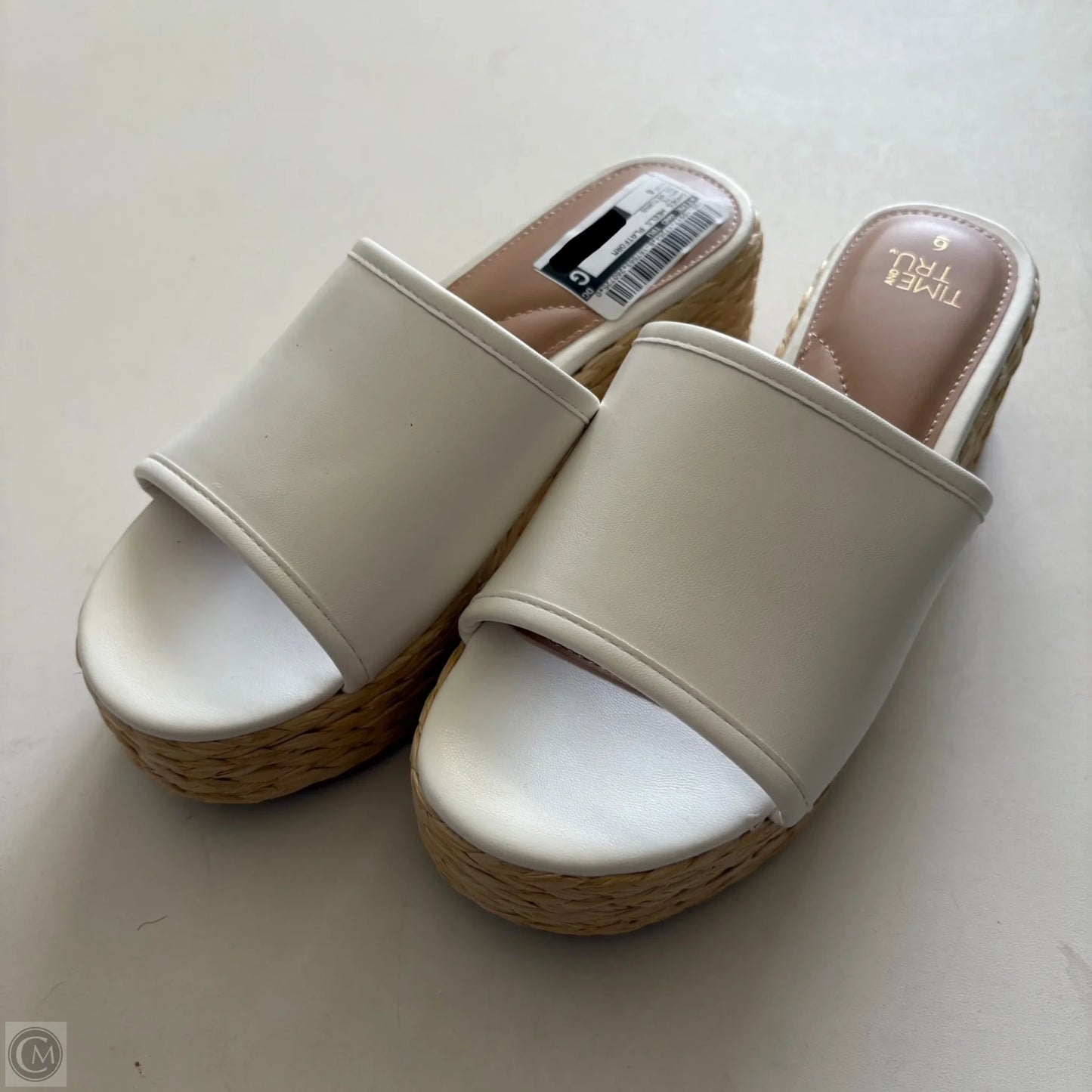 Shoes Heels Platform By Time And Tru In White, Size: 6