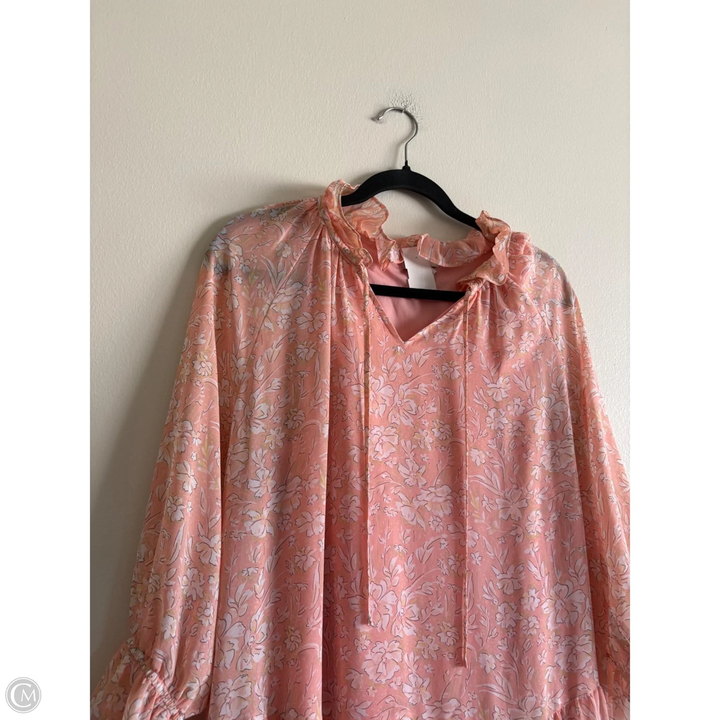 Dress Party Midi By Cato In Peach, Size: L