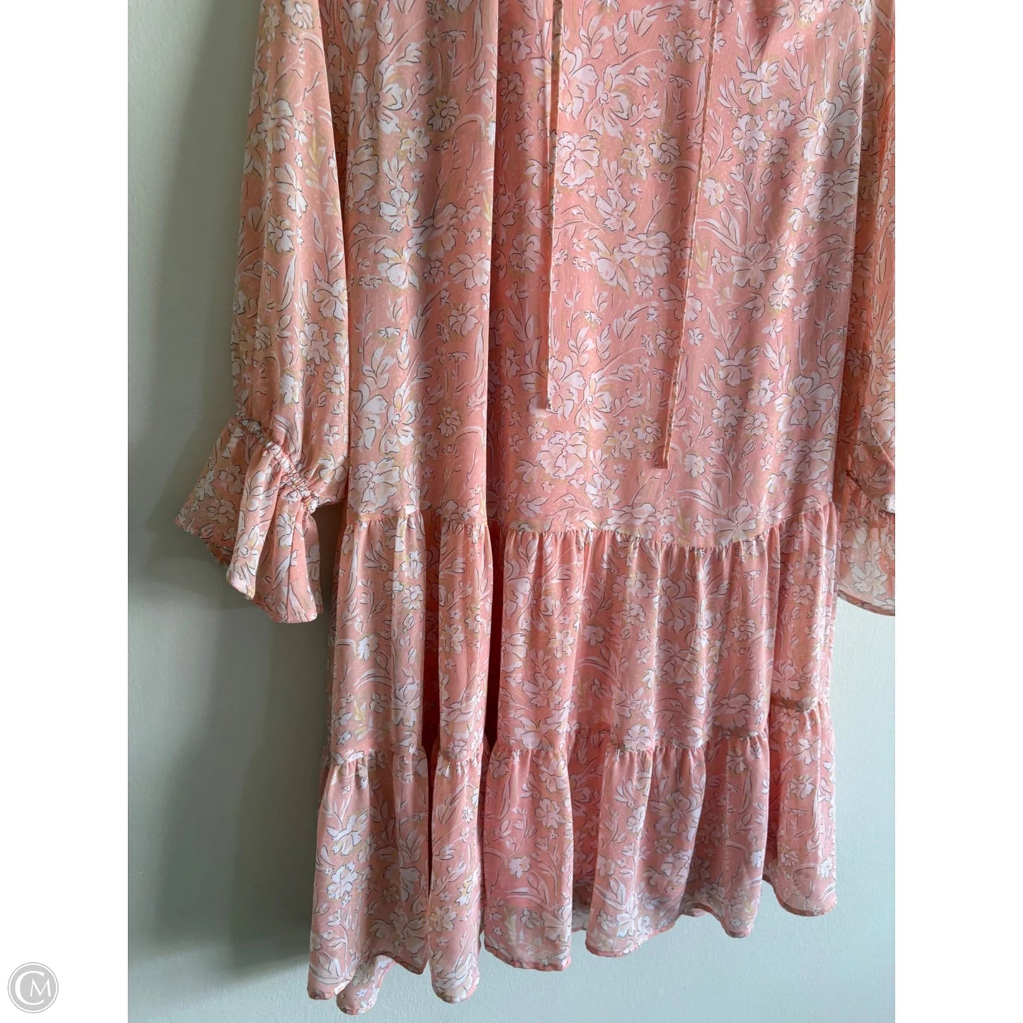 Dress Party Midi By Cato In Peach, Size: L
