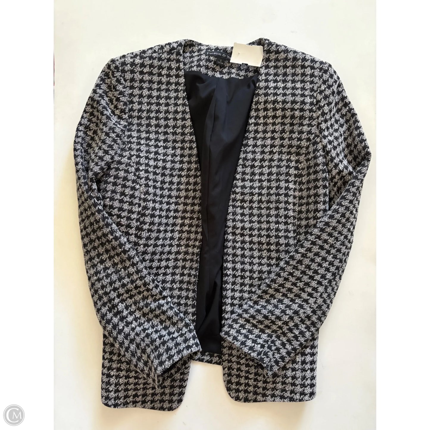 Blazer By Preston And New York In Black & Grey, Size: 6