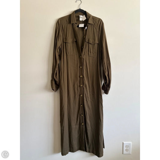 Dress Casual Maxi By H&m In Green, Size: 4
