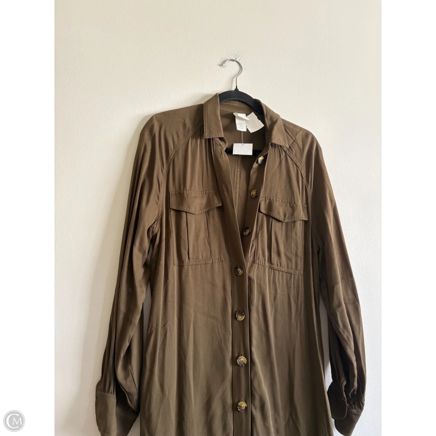 Dress Casual Maxi By H&m In Green, Size: 4