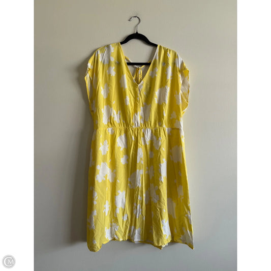Dress Casual Short By Ava & Viv In Yellow, Size: Xxl